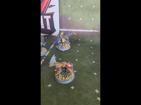 Dino-Might round 1 #bloodbowl #lizardmen #powbbl #brutefun