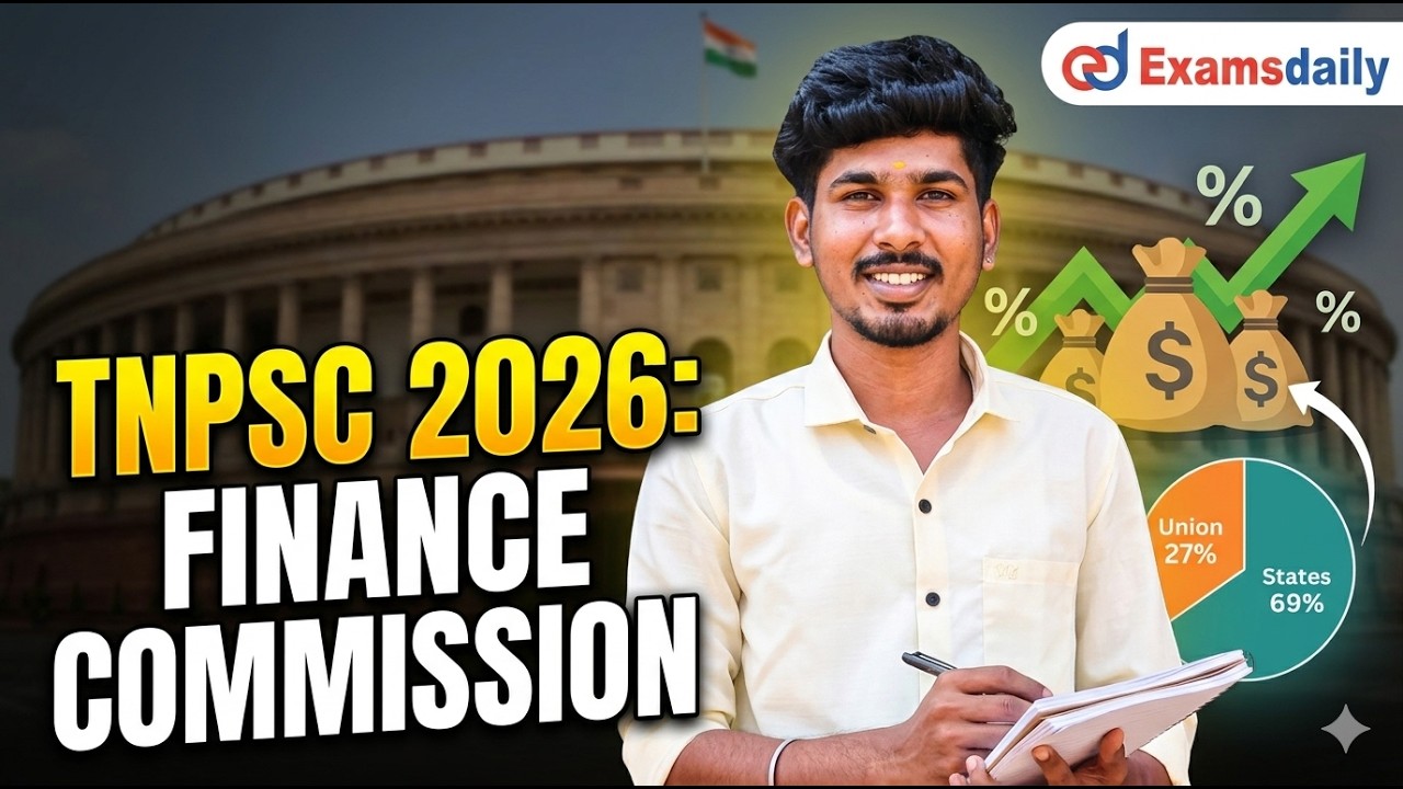 TNPSC 2026 - FINANCE COMMISSION - RESOURCE SHARING BETWEEN UNION AND STATE GOVERNMENT