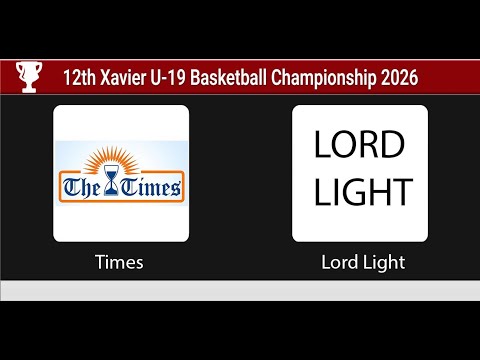 Times Vs Lord's Light |Group Stage|12th Xavier U-19 2026