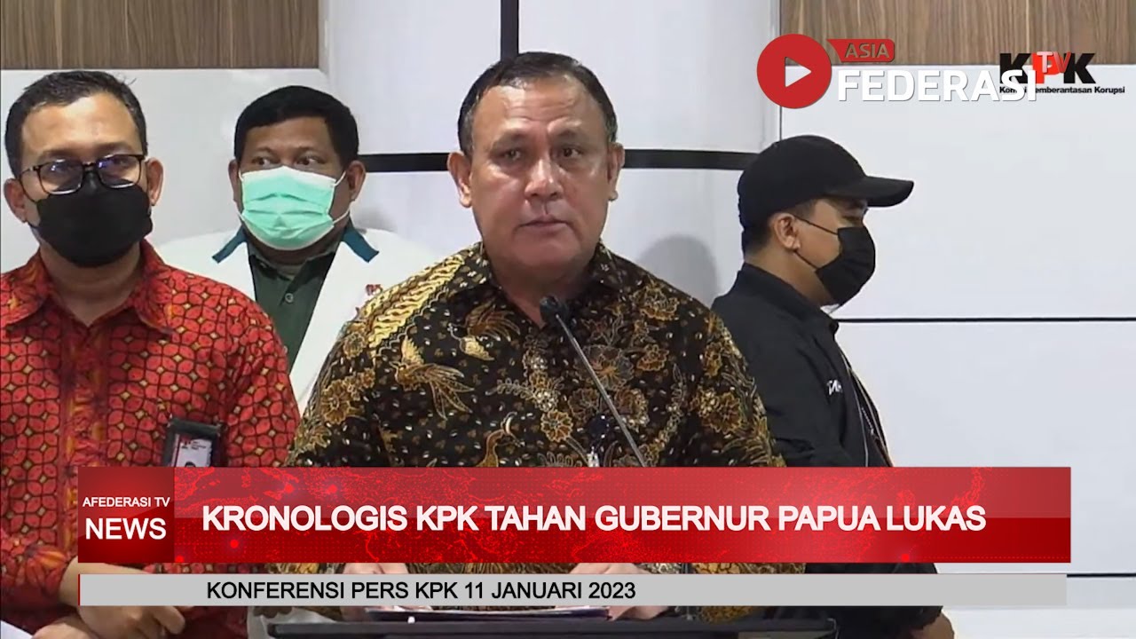 Kronologis   KPK Tahan Gubernur Papua Lukas