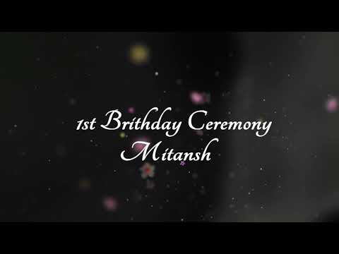 1 Birthday  Mitansh Ceremony