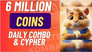 How to earn 6 Million Hamster Kombat Coins with Daily Combo and Cypher | Update
