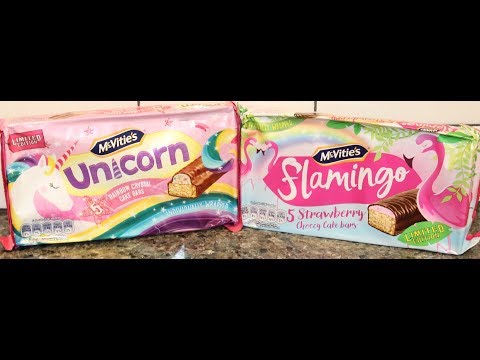 McVitie’s Cake Bars: Unicorn Rainbow Crystal & Flamingo Strawberry Choccy Review