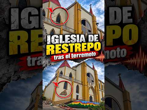 Así quedó la iglesia de Restrepo después del terremoto