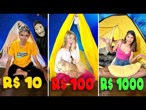 ACAMPAMENTO DE R$10, R$100 e R$1000!