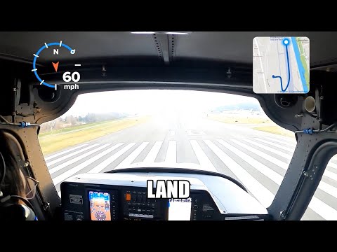 Student Pilot Long Cross Country Solo Flight in Cessna 162 Skycatcher: KRNT - KCLS - KHQM - KRNT