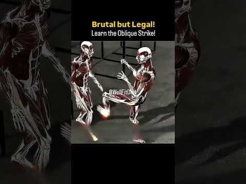 Oblique Kick: Underrated Self Defense Move in Street Fight #martialarts #mma #kickboxing #shorts