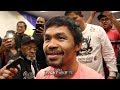 MANNY PACQUIAO'S FULL MEDIA WORKOUT SCRUM - PACQUIAO VS BRONER