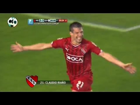 Gol Claudio Riaño - Independiente 4 Vs Quilmes 3 - Primera División 2014