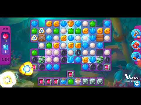 Fishdom. 8927 super hard level no boosters and diamonds. 19 moves
