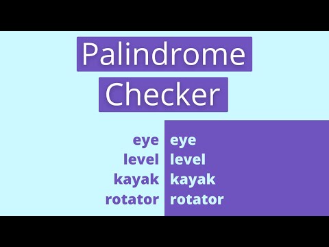 Palindrome Checker Javascript Tutorial