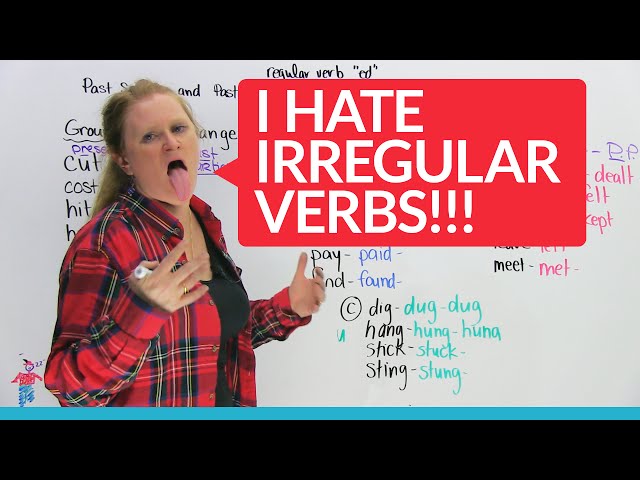 Video Pronunciation of irregular verb in English