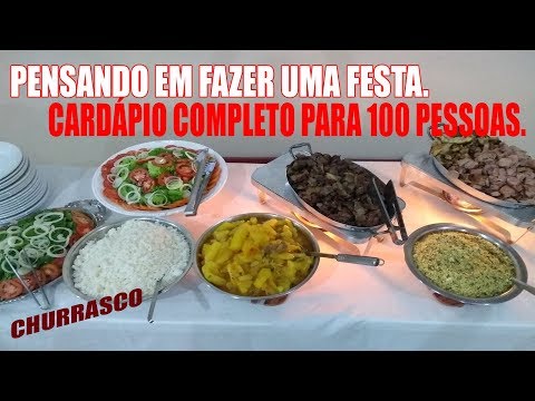 COMPLETE BARBECUE FOR 100 PEOPLE - ROSA'S RECIPES