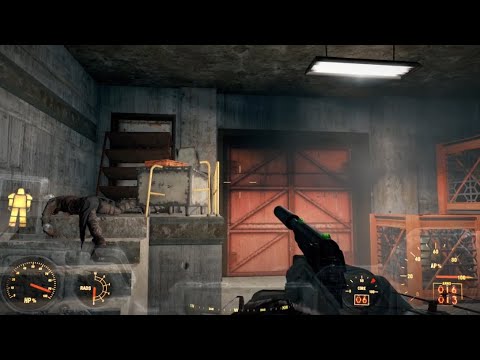 Glitching into the sentinel site nuke room in Fallout 4.