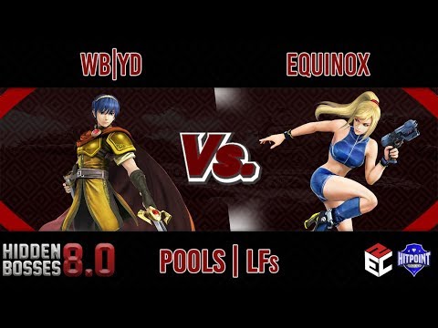 Hidden Bosses 8.0 POOLS - WB | YD (Marth, Fox) vs Equin0x (Zero Suit Samus, Mario)