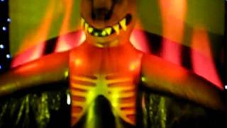 Conan uses the blow-up bat from "Bat out of Hell" tour, 6/5/10.