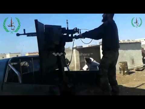 استهداف مطار أبو الظهور العسكري في ريف إدلب من قبل لواء مغاوير الشرق