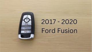 How To Replace or Change Ford Fusion Series Remote Key Fob Battery 2017 - 2020