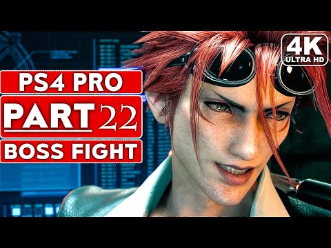 FINAL FANTASY 7 REMAKE Gameplay Walkthrough Part 22 RENO AND RUDE BOSS FIGHT [4K PS4 PRO]