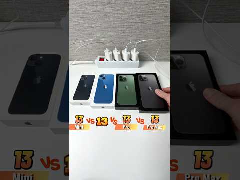 iPhone 13 Mini VS 13 VS 13 Pro VS 13 Pro Max Power On Boot Speed Test Comparision