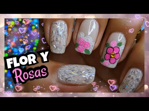 DECORACIÓN DE UÑAS Flores y Rosas | FLOWERS and ROSES  NAILART  ♥ NailArt By Andy