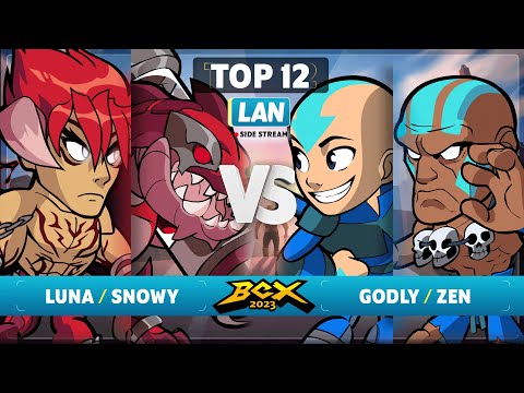 Luna & Snowy vs Zen & Godly - Top 12 - Brawlhalla World Championship 2023 - LAN 2v2