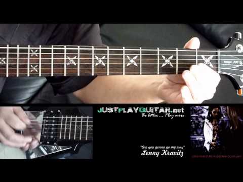 [ LENNY KRAVITZ - Are you gonna go my way ] how to play part 1/2 [ guitar cover ]