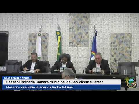Sessão Ordinária Câmara Municipal de São Vicente Férrer - PE 02/12/2025.
