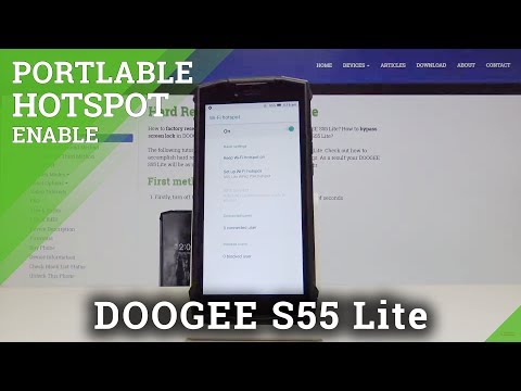 How to Create Portable Hotspot on DOOGEE S55 Lite - Share Wi-Fi