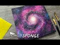 Do You Have A Dishwasher Sponge Easy Way To Make An Acrylic Galaxy Painting For Beginners