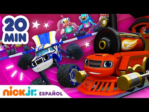¡Las mejores acrobacias de Blaze durante 20 minutos! | Nick Jr. en Español