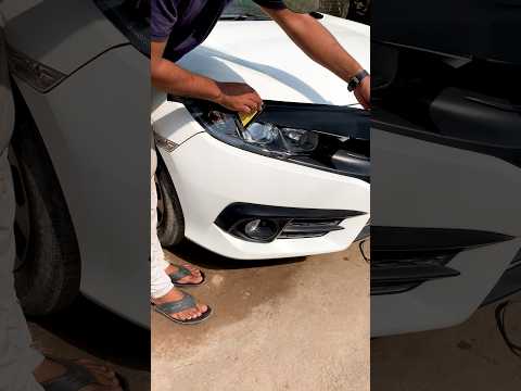 Honda Civic X Front Grill Mat Black Wrapping #wrap #civic #civicx #anjumart #shorts