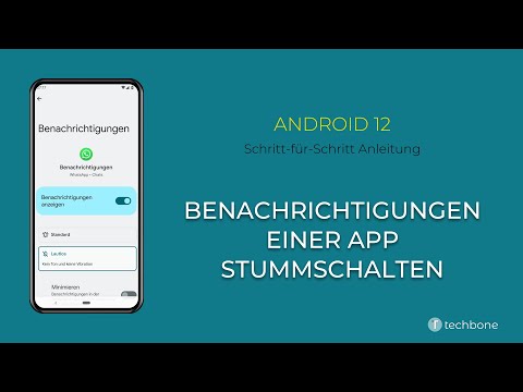 Benachrichtigungen einer App stummschalten [Android 12]