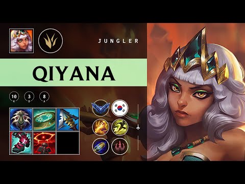 Qiyana Jungle vs Nidalee - KR Diamond Patch 25.24