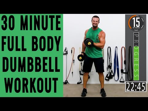 30 Minute Full Body Dumbbell Workout (Great At Home Workout)