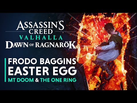 Frodo & Mt Doom Easter Egg - Assassin's Creed Valhalla Dawn of Ragnarök DLC (AC Valhalla Easter Egg)