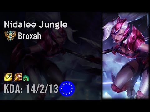 Nidalee Jungle vs Kha'Zix - Broxah - EUW Challenger Patch 6.8