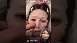 仲田歩夢インスタライブ！大宮アルディージャ　顔パック