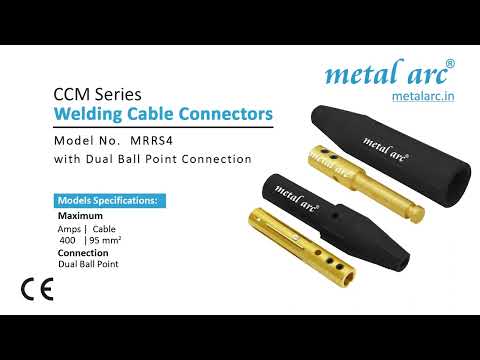 Brass welding cable connector ccm series - mrrs4f 400 amps