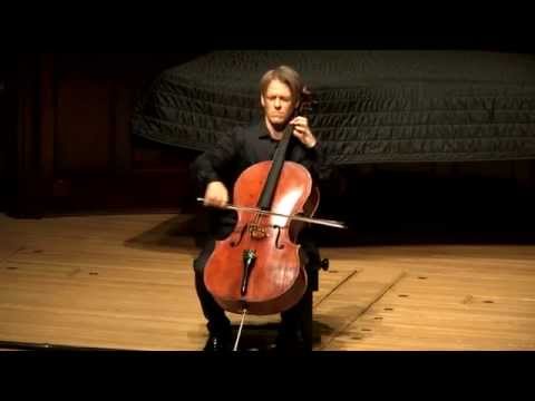 Video of Cellist Alban Gerhardt's Wigmore Hall BBC solo concert Bach No.4 and Kodály Solosonata