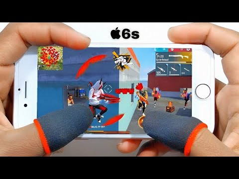 Iphone 6 Free Fire Gameplay test full max settings HUD+DPI+ MACRO 1 gb ram🤯 20kill 