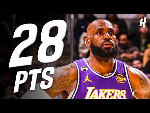 LeBron James DOES IT ALL 🔥 28 PTS, 12 AST, 10 REB vs Mavs