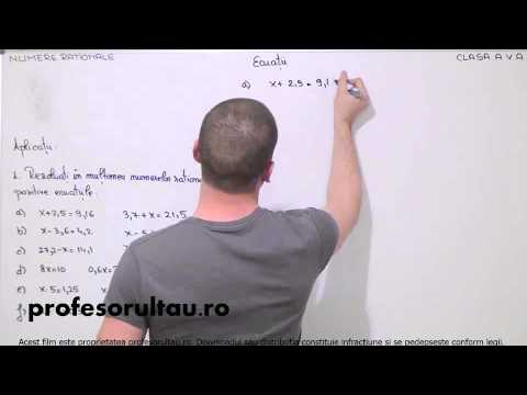 51   cls5   Numere rationale   ecuatii   exercitii   partea 1