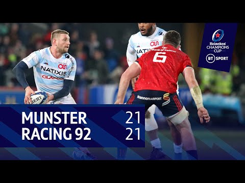 Munster vs Racing 92 (21-21) | Heineken Champions Cup highlights