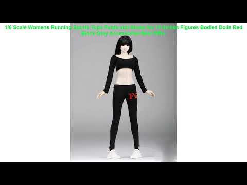 1/6 Scale Womens Running Sports Tops Pants and Shoes for 12 Inches Fig Video