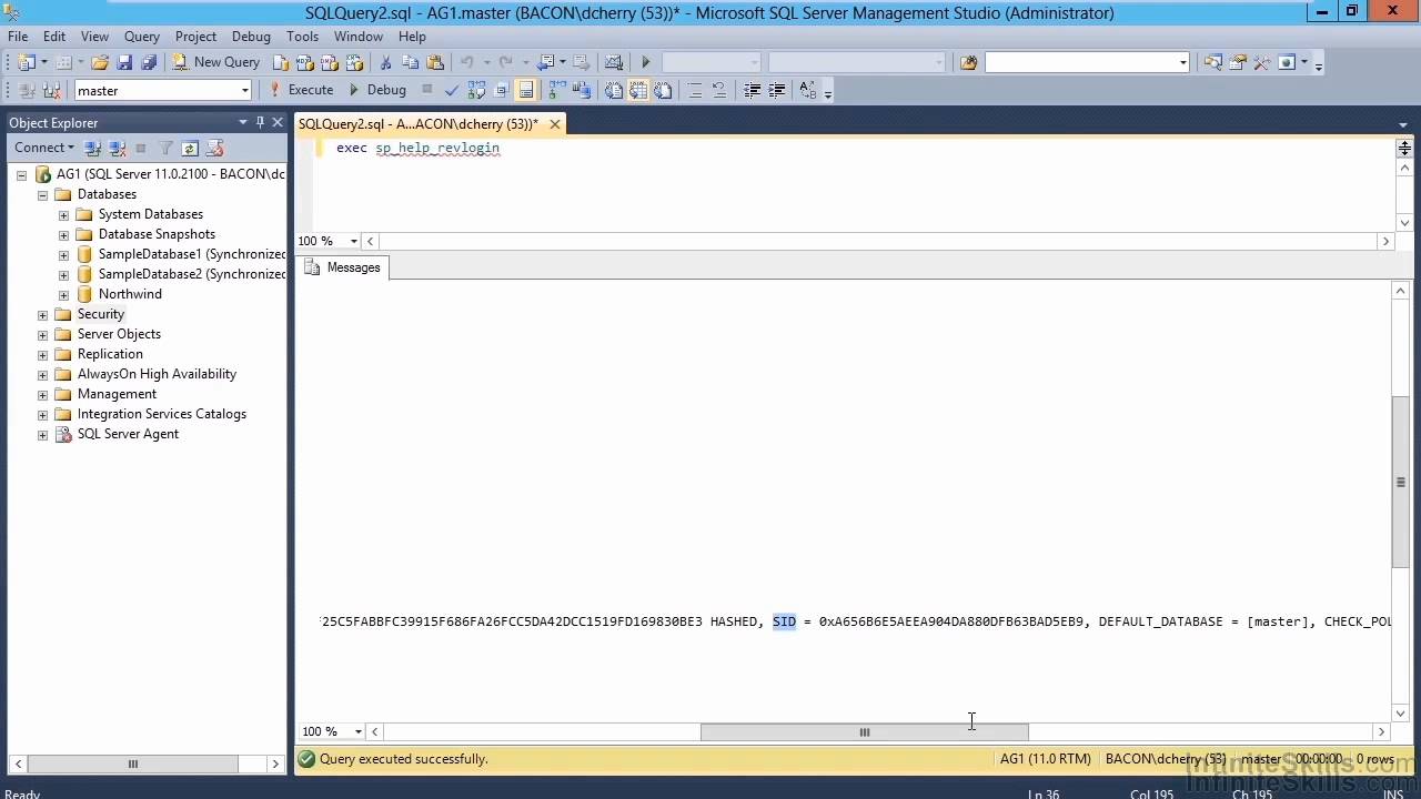 Microsoft SQL Server 70-462 Tutorial | Migrating Logins