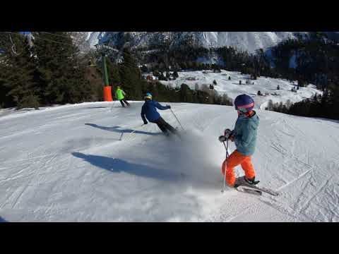 Dolomites Skiing Amazing Black Run