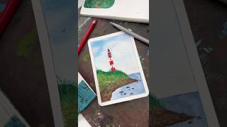 Watercolor Lighthouse