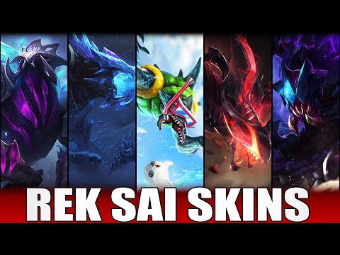 REKSAI SKINS 2022 | All Rek'Sai Skins Including Elderwood Rek'Sai