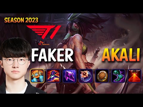 T1 Faker AKALI vs ORIANNA Mid - Patch 13.20 KR Ranked
